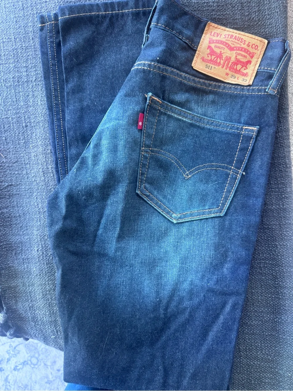 Levi's 511 Slim Men’s Jeans in Dark Blue Denim